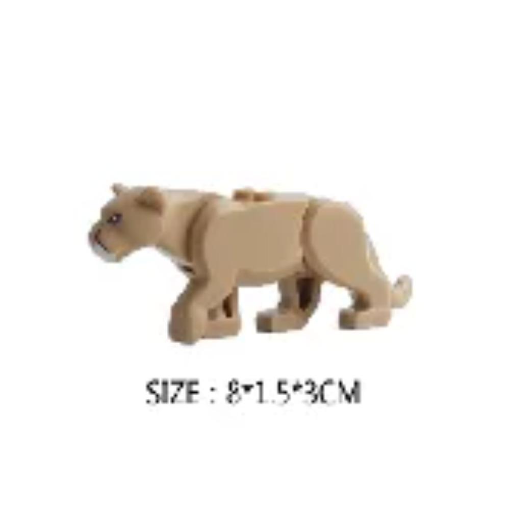 Animal Building Blocks City Small Large Ornaments Panda Dog Sheep Pig Cow Zoo Deer Mount Crocodile Tiger Wolf Eagle Boy Gift Toy
