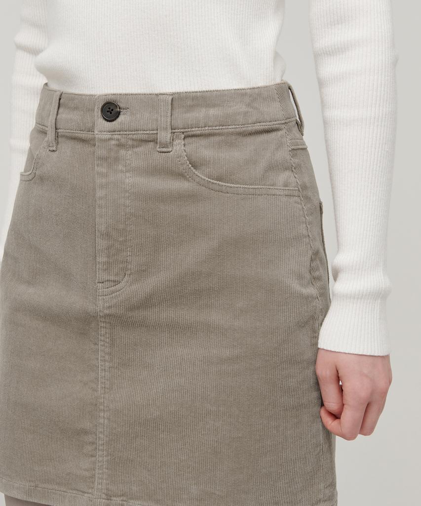 Musinsa Standard Woman Women'S Corduroy Mini Skirt [Light Beige]