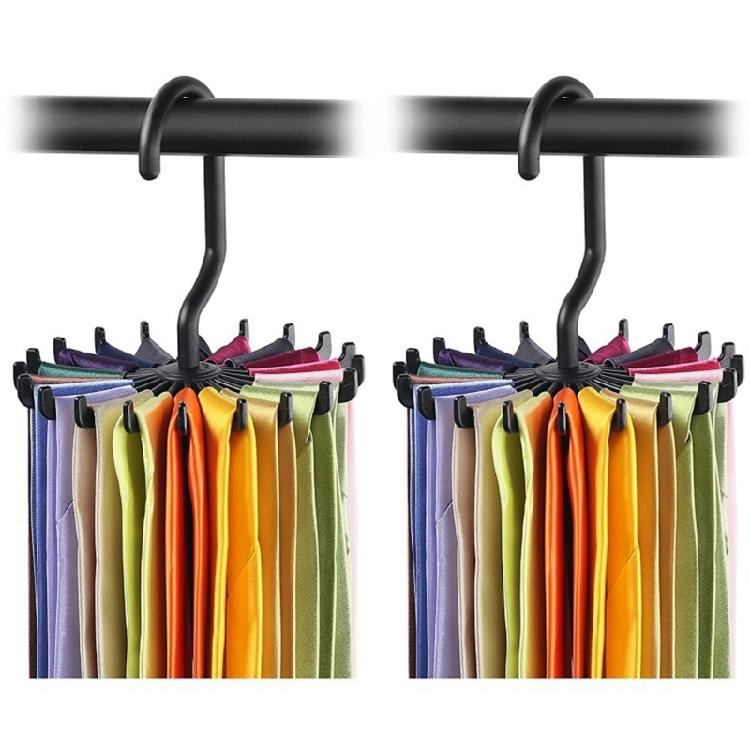 18 Claw Belt Hanger Organizer Twirling Scarf Belt Tie Hook 360 Degree Holder