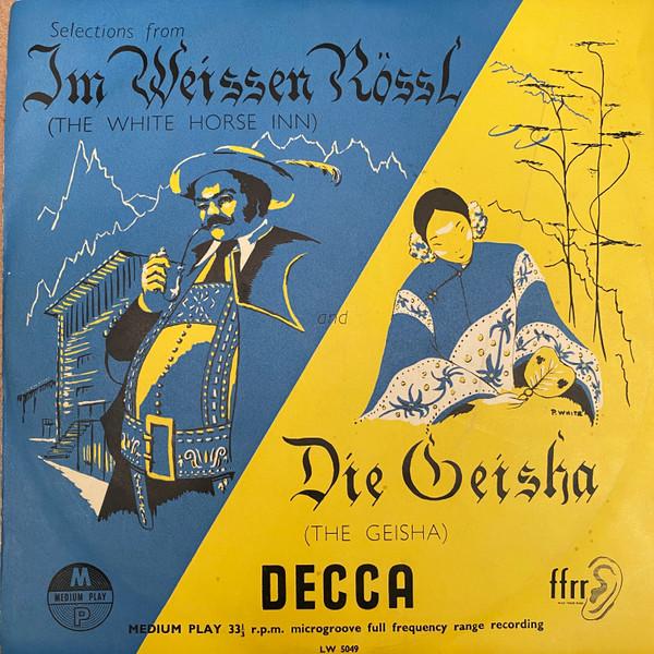10-дюймовая пластинка RALPH BENATZKY HARRY GRAHAM ROB Избранное из Im Weissen Rssl LW5049 Decca UK Классика Б/у