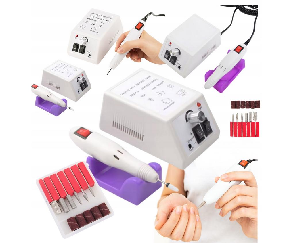 Nail drill DM-2000 manicure pedicure strong set white