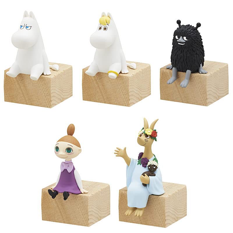 Sedící Mumínek 2 z 5 Gacha Kapslová Hračka [Sada] (Kompletní)]