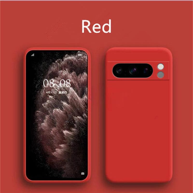Custodia Ultra Sottile Semplice in Silicone Liquido Skin Touch per Google Pixel 10 9 Pro XL 8 7 A Pro Confezione Completa Antiurto Morbida Copertura Protettiva