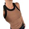 Women's Multi-Color Printed Sleeveless Summer Top - Sexy Round Neck