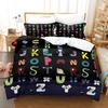 2023 Alphabet Lore Bettwäsche-Set Einzelbett Twin Full Queen King Size Bettwäsche-Set für Erwachsene Kinder Schlafzimmer Bettbezug-Sets Anime Bettwäsche-Set