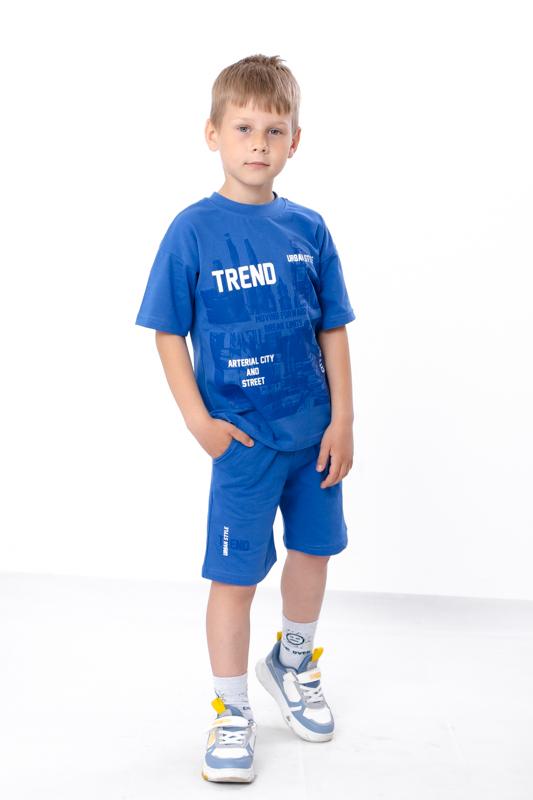 

Set – Boys Summer Outfit, Printed T-Shirt & Pocket Capri, Any season, 6466-001-33 HC 104 м яч синього кольору
