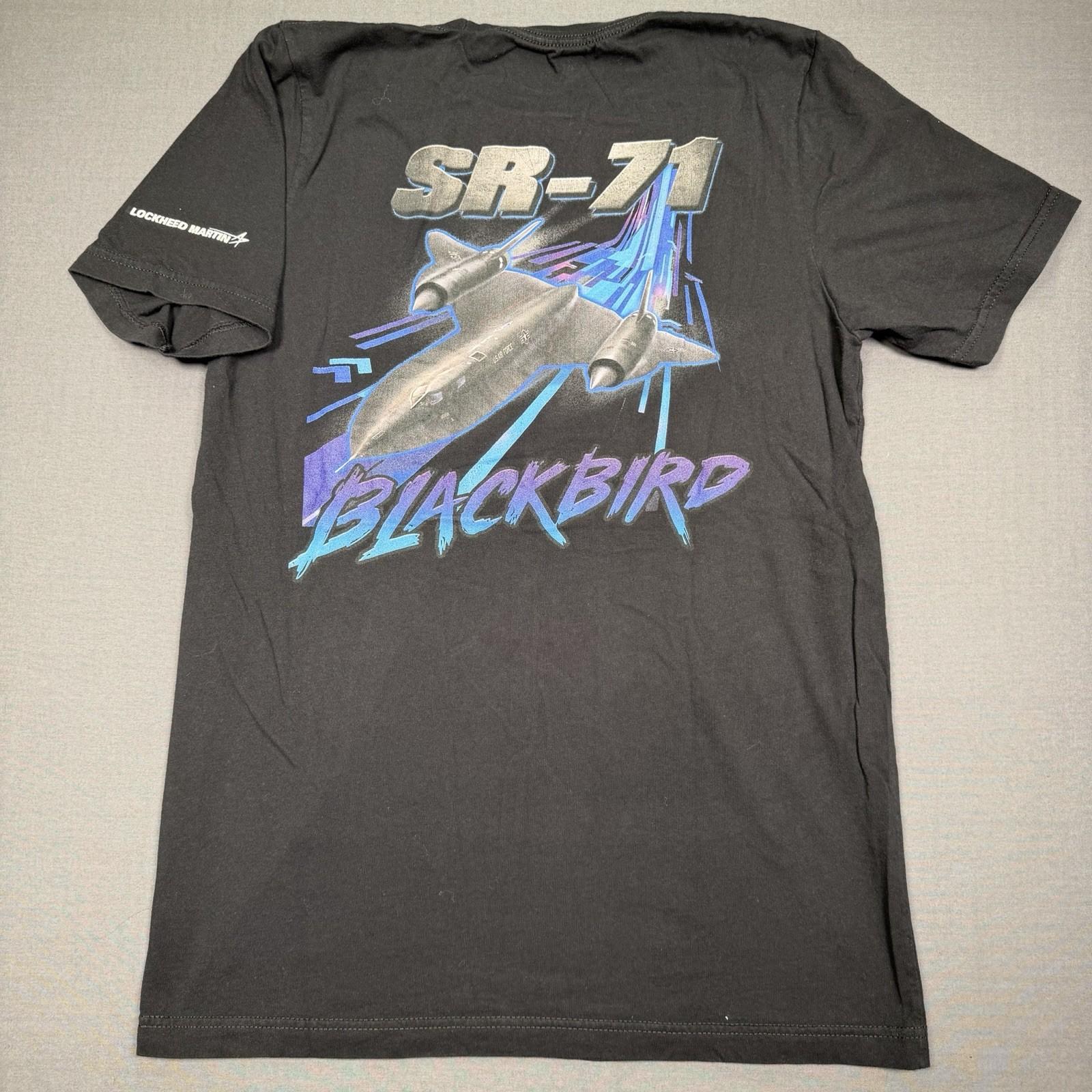 SR-71 Shirt Mens Medium Lockheed Martin Skunk Works Military Aircraft Unisex T-Shirt S