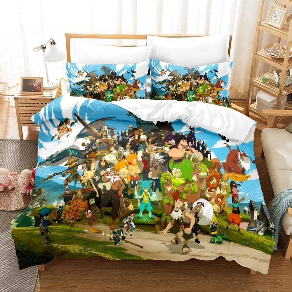 New Wakfu Bedding Set Single Twin Full Queen King Size Bed Set Adult Boys Bedroom Duvet Cover Sets Wakfu 3D Print Bed Sheet Set