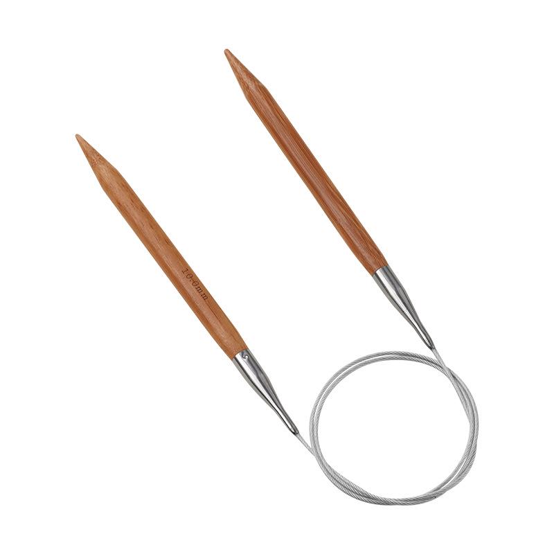 Bamboo & Stainless Steel Circular Knitting Needles - Handmade Tools for Sweater, Yarn, Crochet, and Straight Needles.