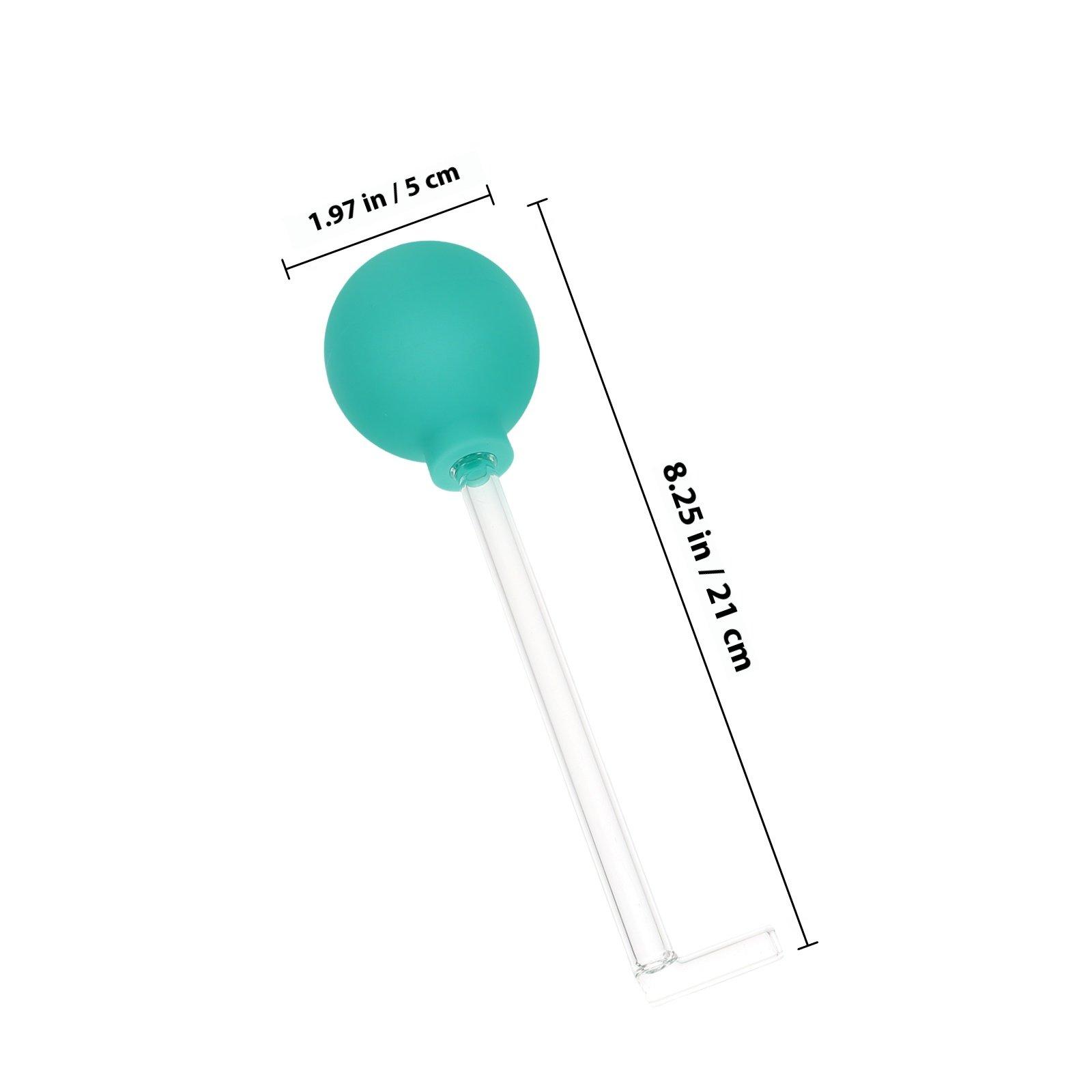 

Manual Air Pressure Oral Irrigator with Right-Angle Long Tube Dual-Head Design for Teeth Braces Cleaning Glass Surface