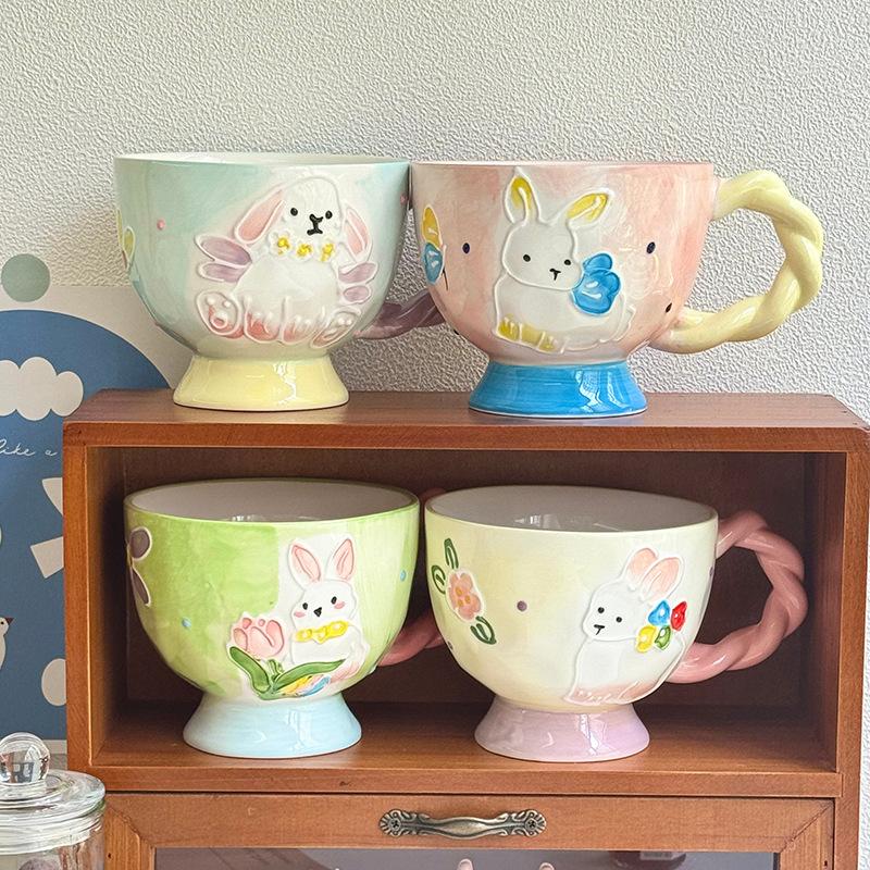 School Gifts for Girls, Ceramic Mugs for Girlfriends, Office Breakfast, Oat Cups, Practical Souvenirs, Gift Boxes