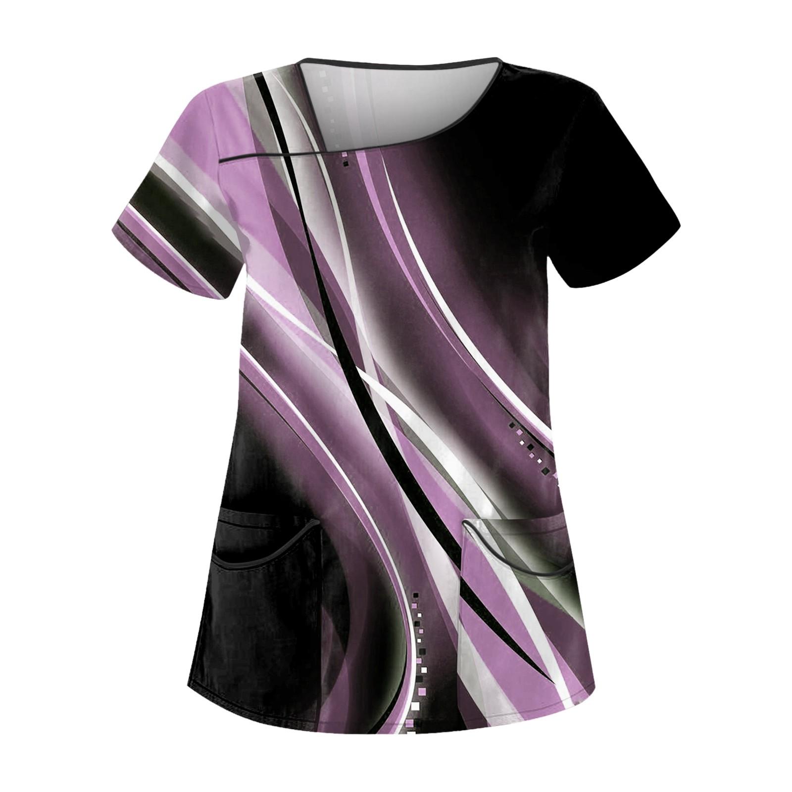 

Женский модный комбинезон с короткими рукавами с градиентным принтом и топами с карманами L