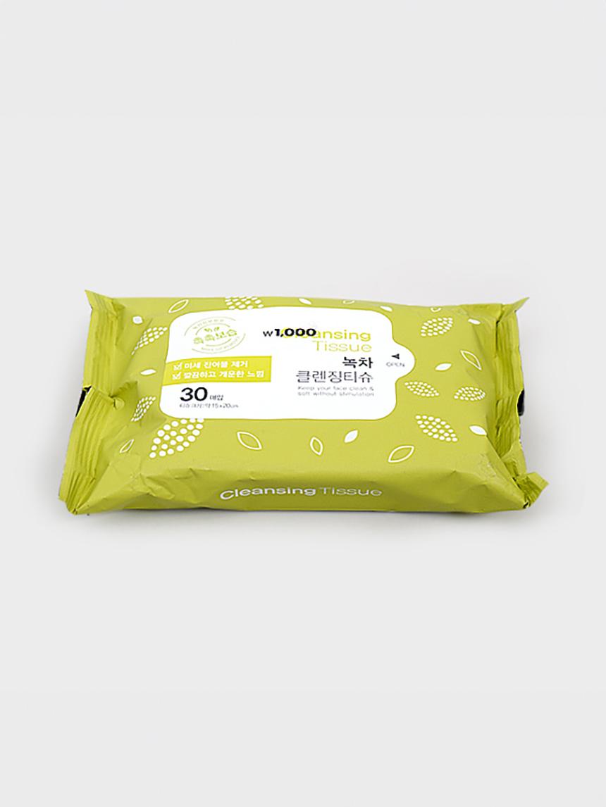 Green Tea Cleansing Tissues (30 Sheets) 1ea