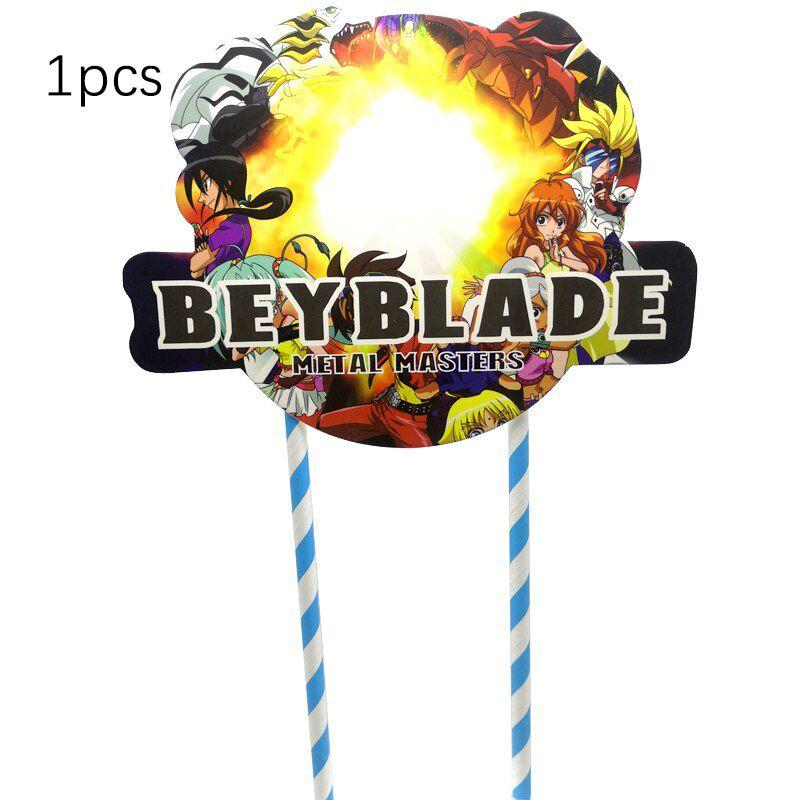 Vibrant Happy Birthday Balloons Beyblade Burst Theme Party Set For Boys Celebrations