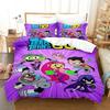 Stampa 3D Cartone Animato Titani Teen Go Set Biancheria da Letto Copripiumino Set Letto Coperta Federa King Queen Size Ragazzi Adulti