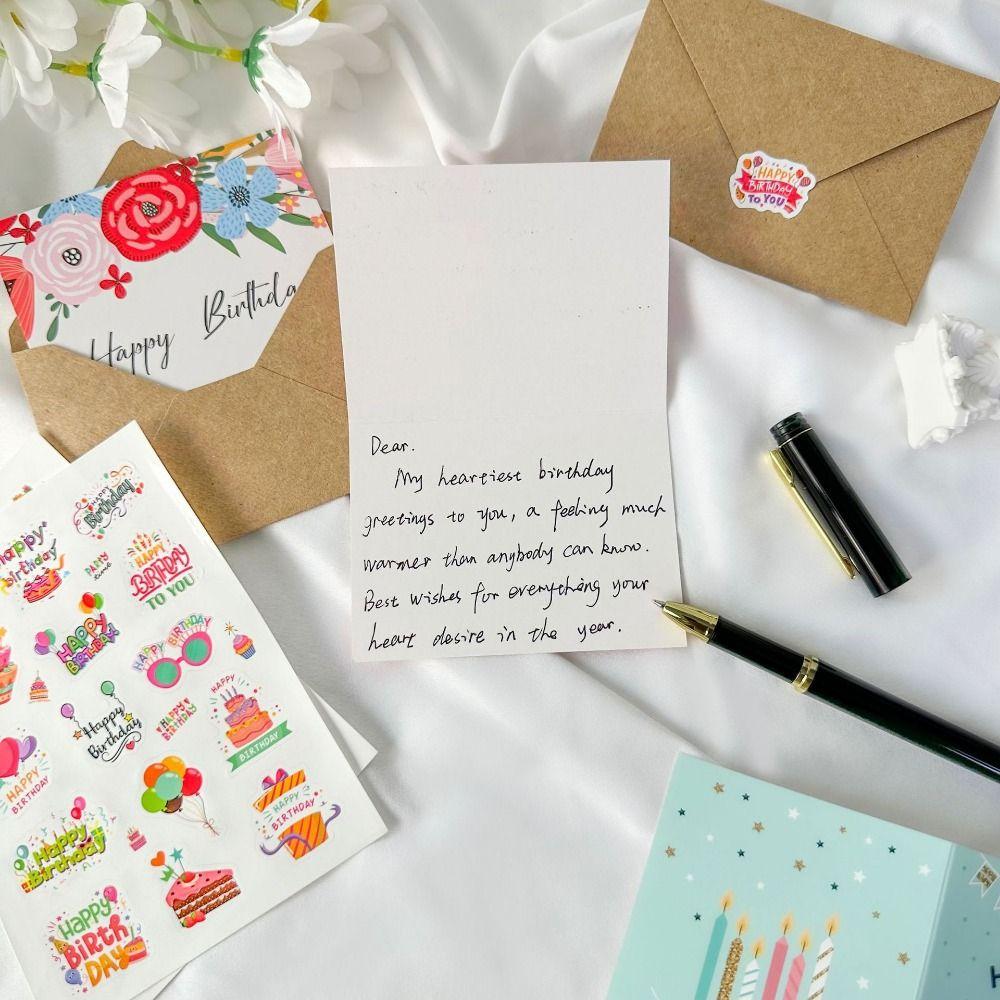 20pcs Combination Set Happy Birthday Card Blessing Message Cards  Party Accessories