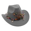 Hot-Selling Western Cowboy Hat Ethnic Style Stage Hat Warped Edge Fedora Hat British European And American Style