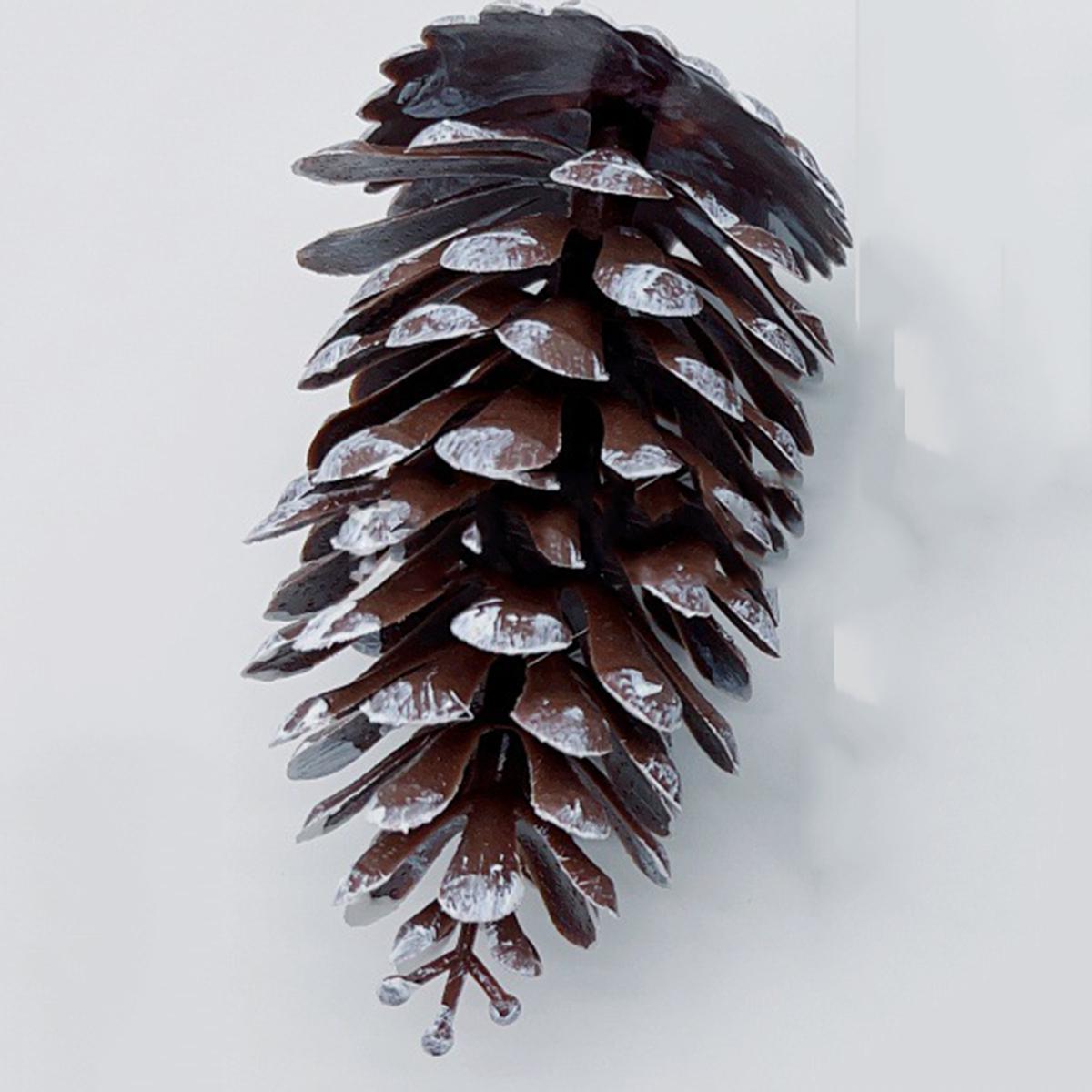 

Сосновая шишка Рождество, Рождественский фестиваль, Имитация пластиковой сосновой шишки в скандинавском стиле, Продукты для украшения фестиваля 11cm белый