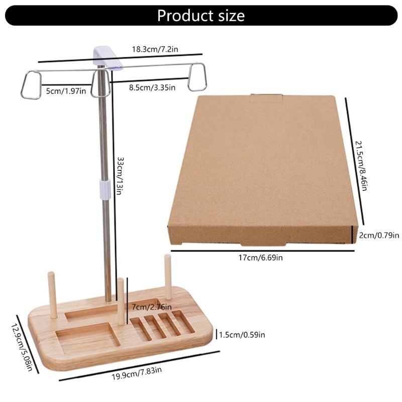 Thread Holders Thread Organizers 3 Spools Thread Rack Embroidery Thread Spool Holder for Embroidery and Sewing Machines