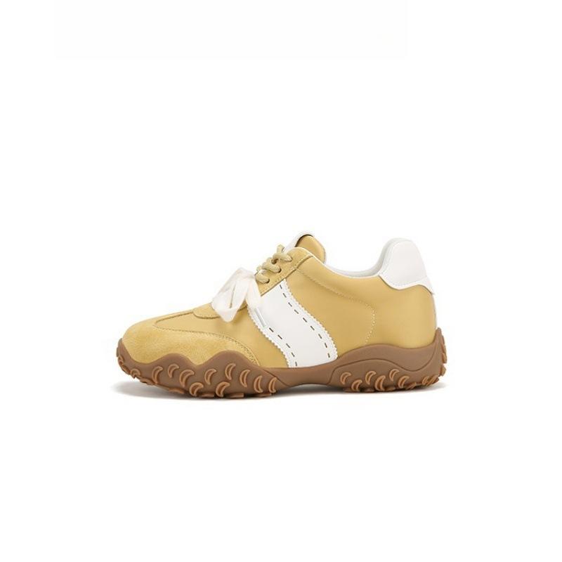 Inner height-increasing German training shoes women's autumn new Auruofeng lace Forrest Gump ballet platform sports and leisure shoes