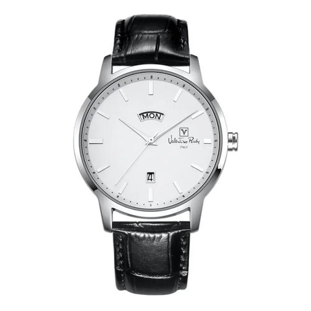 Valentino Rudy VR6579A-WTBK Men's Leather Wristwatch
