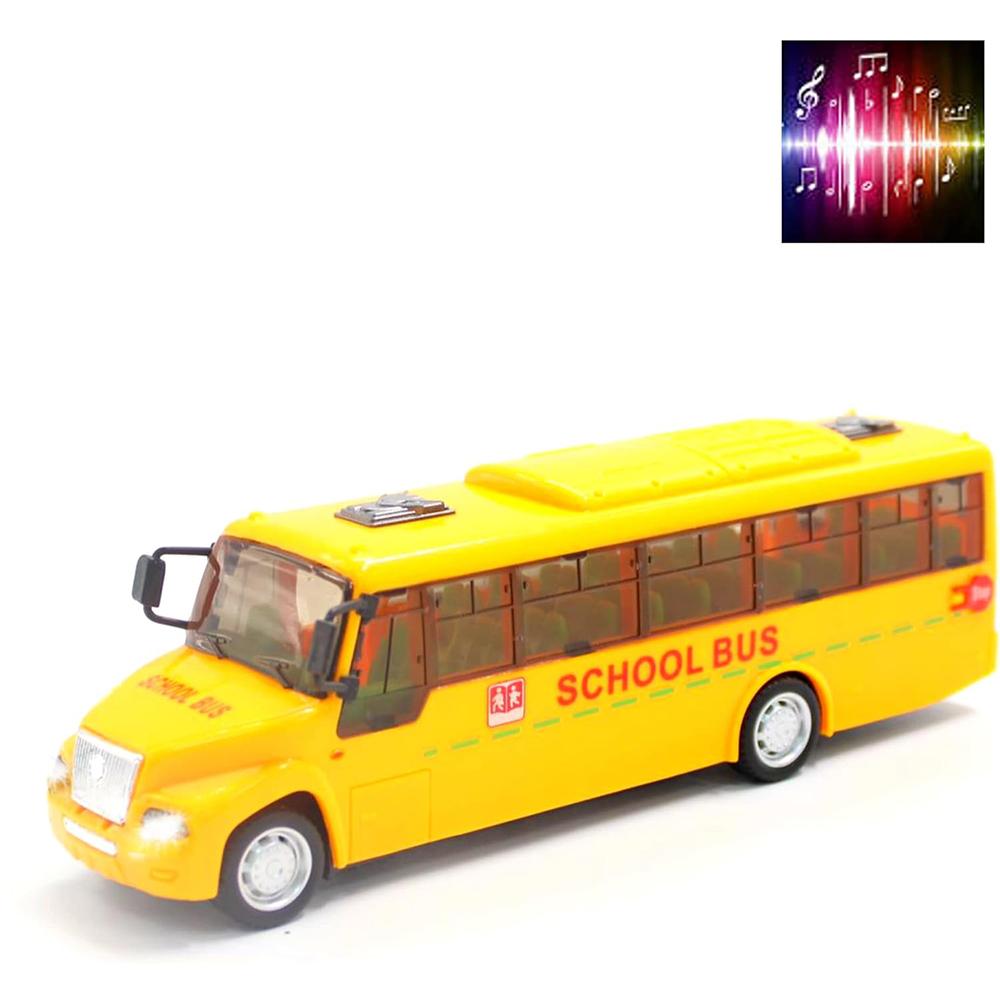 1/32 Model School Bus, Casting Alloy Openable Door Toy Car with Lights Sounds Fuel System Parts for Boy Girl Combustion Engines Parts