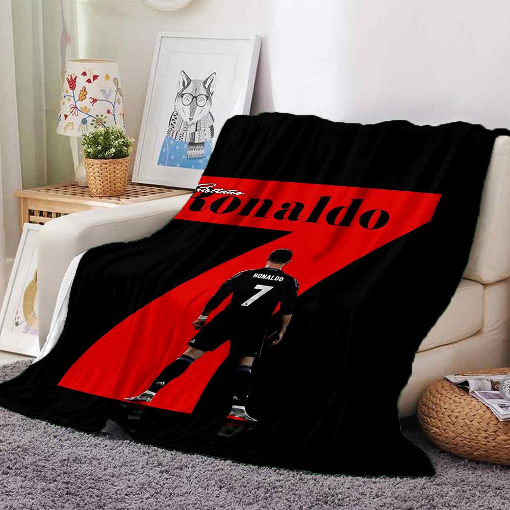Ronaldos Number Seven Blankets Flannel Printed Breathable Warm Throw Blanket for Home Office Bedspreads 0708a146