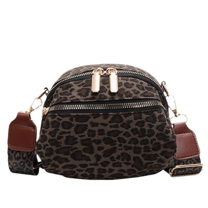 New classic fashion women's bag leopard print versatile messenger bag commuter women's bag shoulder bag diagonal span bag tide
