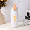 600ml Isolierte Sport-Wasserflasche mit Klappdeckel, Auslaufsicheres 316 Edelstahl-Thermos für Outdoor und Fitnessstudio