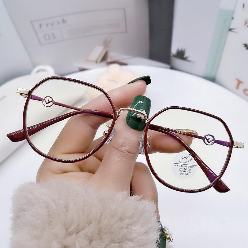 * Ready Stock * Anti- Blue Lightweight Blocking Eyeglasses Clear Anti- Radiation Eyeglasses Replaceable LensesforFemale/Male