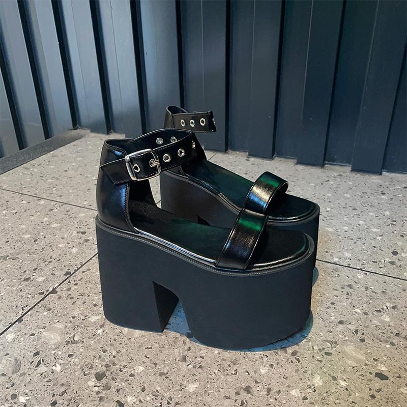 Fashion 13cm New Popular Wedge Heels Thick-soled Fashionable Large-sized Women's Summer Outerwear Slippers Plus Size 34-41 Zapatos Mujer