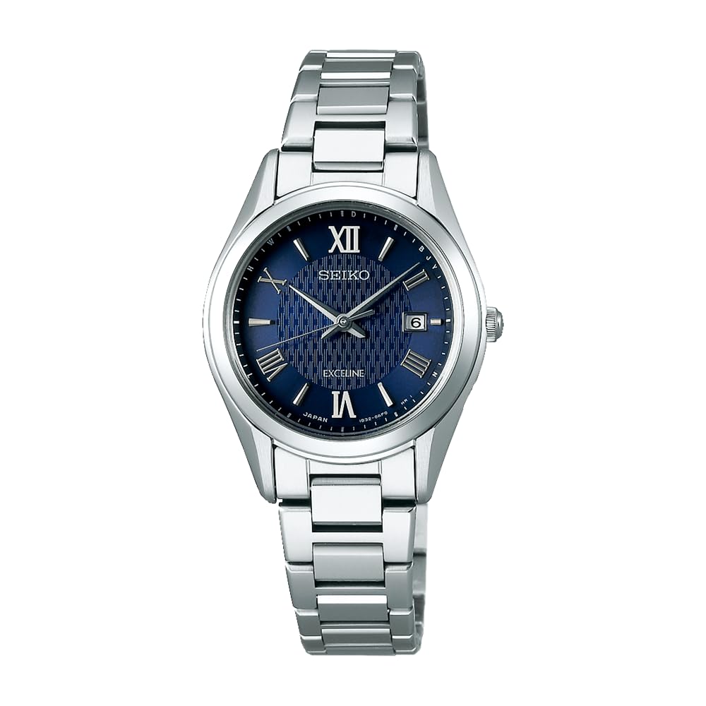 

Наручний годинник Excelline Solar Radio Titanium Model Navy Dial SWCW147 Silver [Seiko Watch] Women