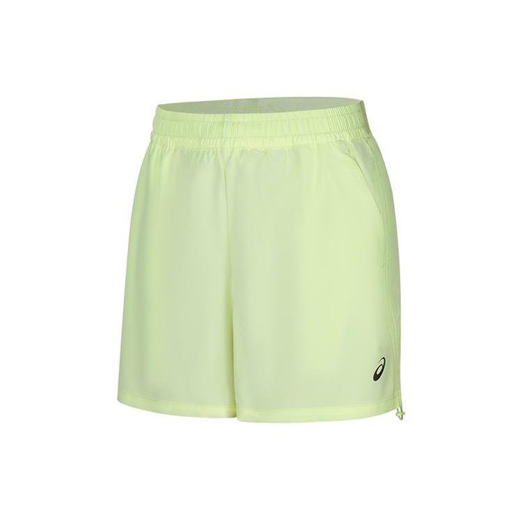 Asics Mid Rise Comfortable Moisture Wicking Sports Casual Shorts Women Shorts Yellow Green 2012D052-750