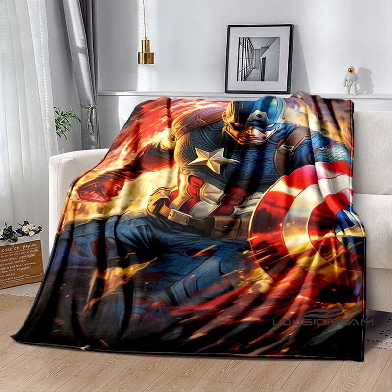 

Captain America Flannel Blankets Are Suitable for Bedrooms, Living Rooms, Beds, Camping, Picnics, Offices, and Other Places. 75x90cm