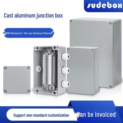 Metal Die-Cast Aluminum Waterproof Junction Box, Explosion-Proof Indoor/Outdoor Terminal & Button Box, Industrial Electrical Enclosure.