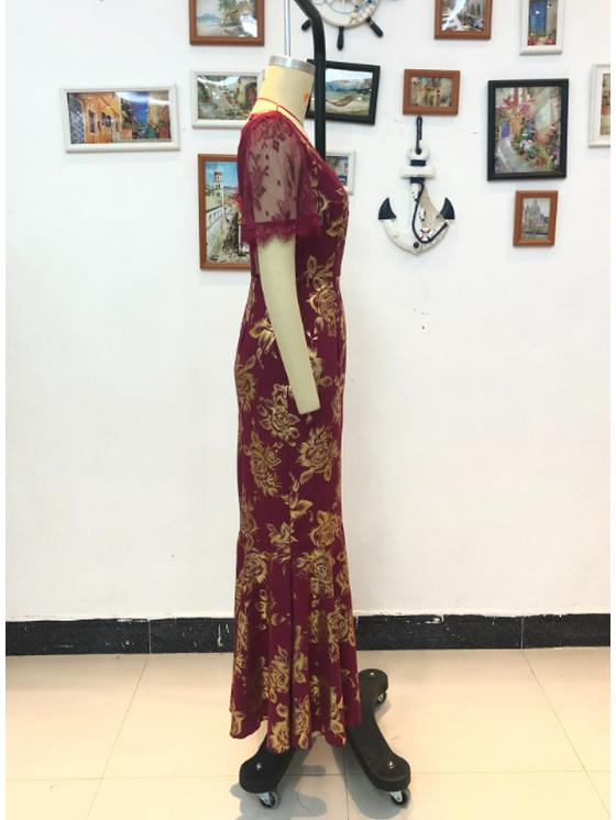 2025 Elegant European & American Women's Spring/Summer Hot Stamping Dress