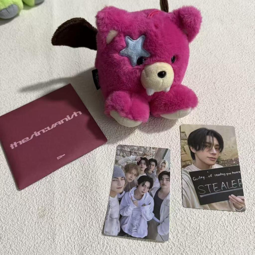 ENHYPEN THE SINVANISH Voice Doll Plush Keychain Cute Soft Animal Keyring Idol Album Merch For Fans Birthday Gift