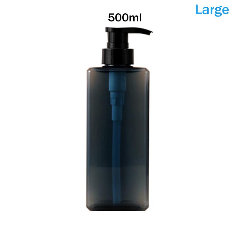 400/500ml Quadratische Badezimmer Seifenspender Nachfüllbarer Shampoo Duschgel Halter Tragbarer Reise Spender Leere Badezimmer Pumpe Flasche