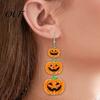 Fashionable Lightweight Earrings for Women 1 Pair Halloween Women, Acrylic Gothic Dangle Earrings, Theme Jewelry Friends Spooky Bat Pumpkin