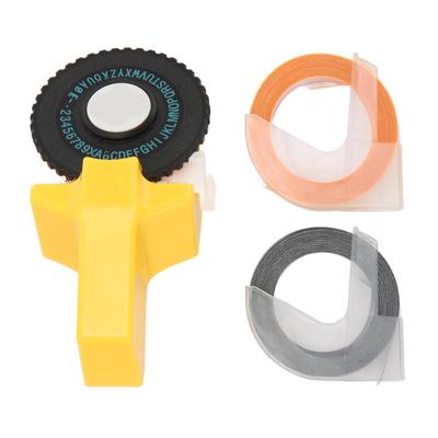 Embossing Label Maker Multipurpose Portable Embossing Label Maker Machine with 2 Rolls Tapes for