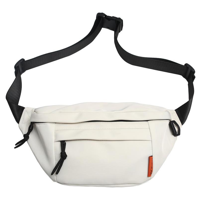 

Bags Women s canvas messenger bags Japanese ins simple trendy with large-capacity fanny packs Men s Hong Kong style street trendy breast bags