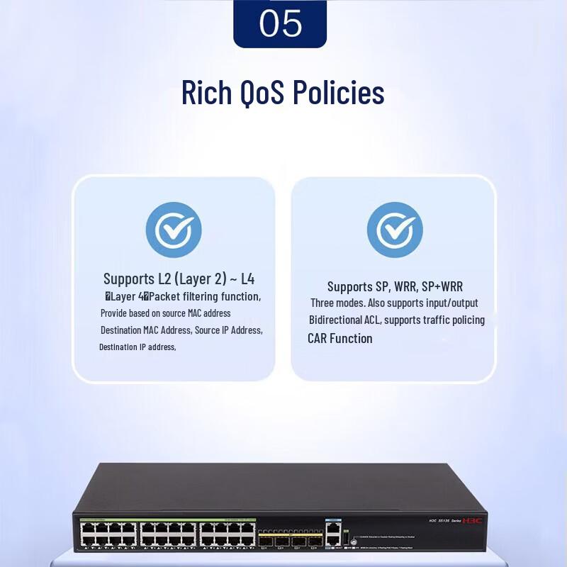 H3C S5135S-24P4S-EI 24-Port Gigabit PoE Switch
