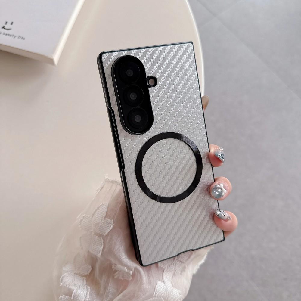 For Samsung Galaxy Z Fold 7 Case Hard PC Carbon Fiber Magnetic Protective Back Cover Case For Samsung Z Fold 7 6 5 4 Phone Shell