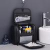 Fashion PU Zipper Soft Handle Hanging Hook Multi-Layer Large Capacity Waterproof Travel Cosmetic Organizer Bag