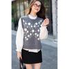 ITISF4 Korean Sweet 3D Floral Knit Vest
