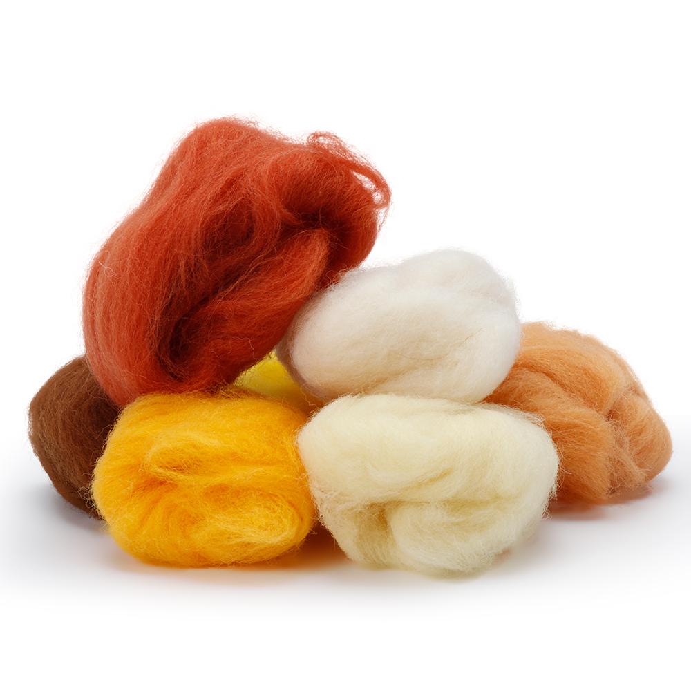 New Foam Mat DIY Crafts Wood Handle Felting Sewing Tool Set Wool Roving Needle Felting Kit