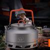 1.1/1.6L Outdoor Camping Hiking Portable Kettle Collector Heat Ring Coffee Water Kettle Teapot Windproof Camping Cookware