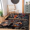 Harley-davidson Motorcycles Customizable Name Carpet Suitable for Game Room Living Rooms Study Room Dormitory Anti-slip Rug Decorate Offices