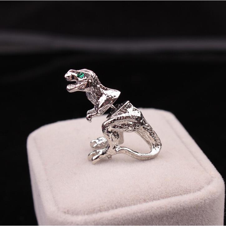 Korean Style Harajuku 3D Dinosaur Stud Earrings - Fashionable, Unique Piercings