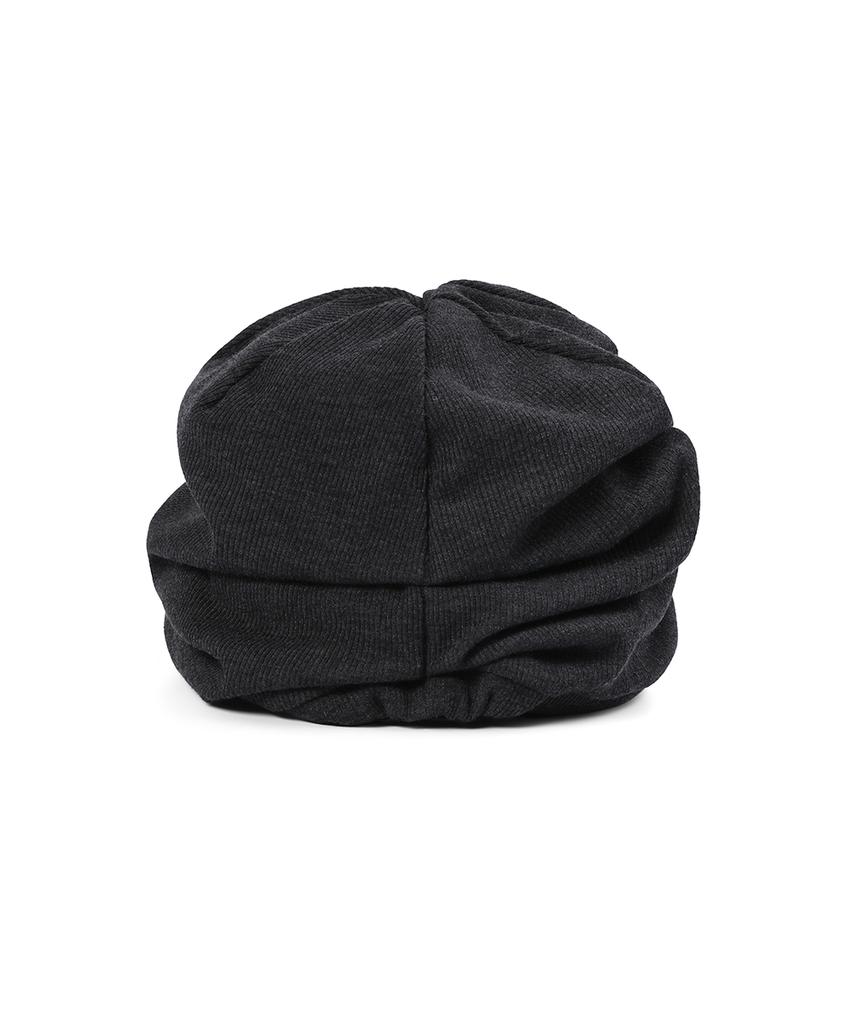 MISEKI SEOUL Tokyo Shirring Turban Cap Charcoal
